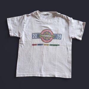 YMCA Camp Pruett 2009 Vintage Graphic Tee Youth Small White